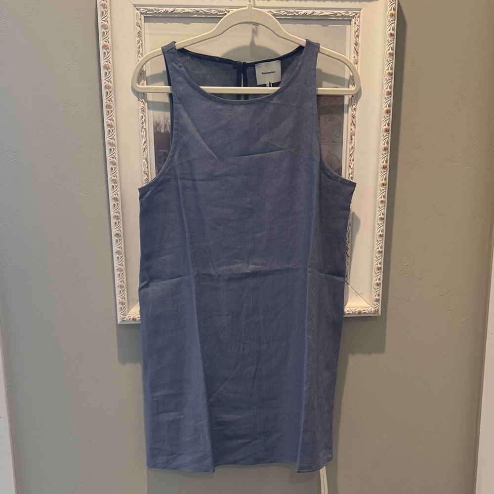 Reformation Jessi Linen Mini Dress